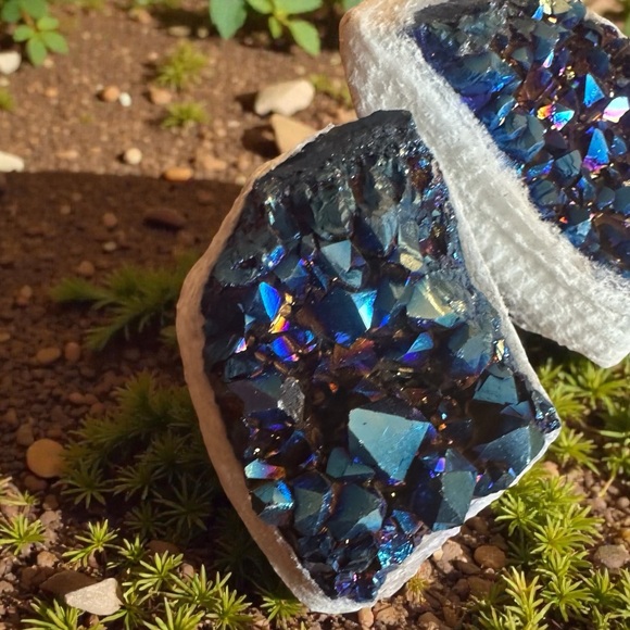 Your Bliss Zone Other - Aura Amethyst Geode Crystal